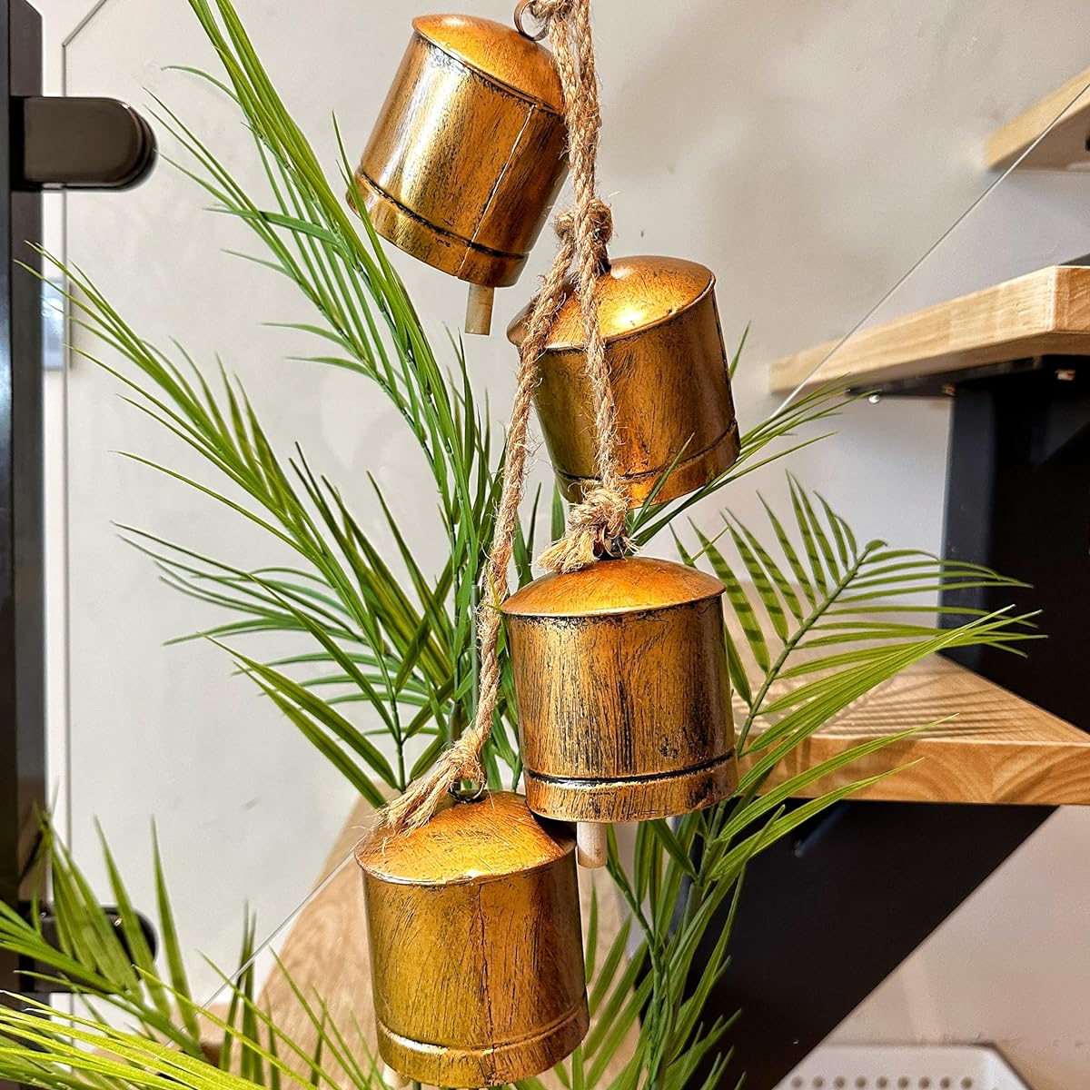 Handmade Rustic Christmas Bell Christmas Bell Craft Bell Christmas Bell Garland Copper Bell for Christmas Tree Gift for Mom Gift for Grandma