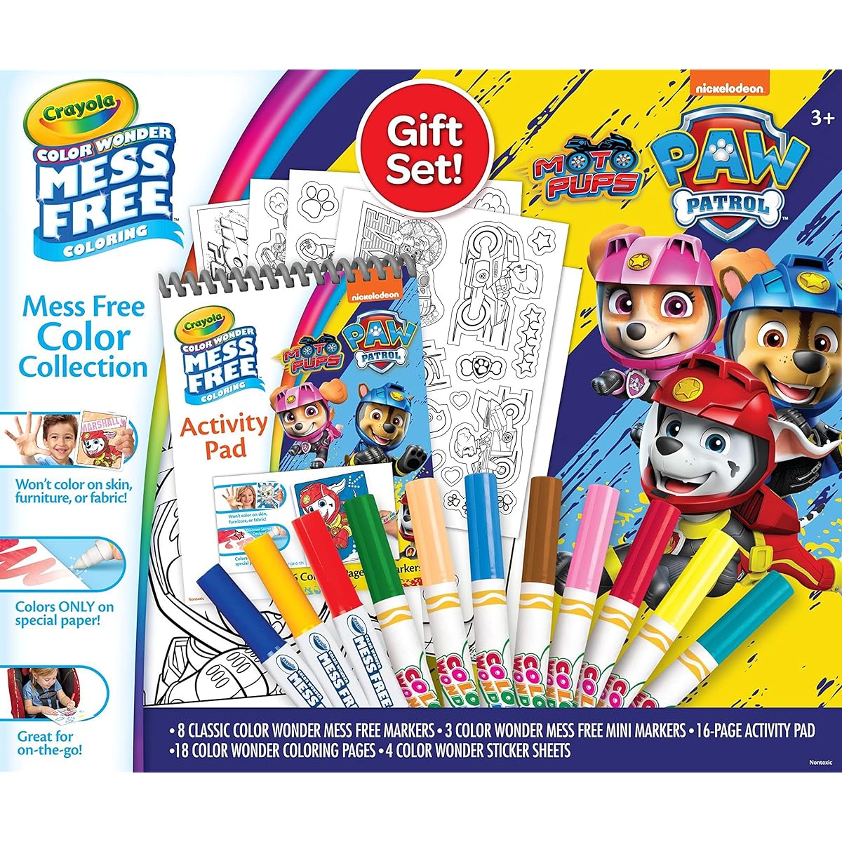 Crayola Paw Patrol Color Wonder Gift Set - Gift for 3, 4, 5 and 6 year olds
