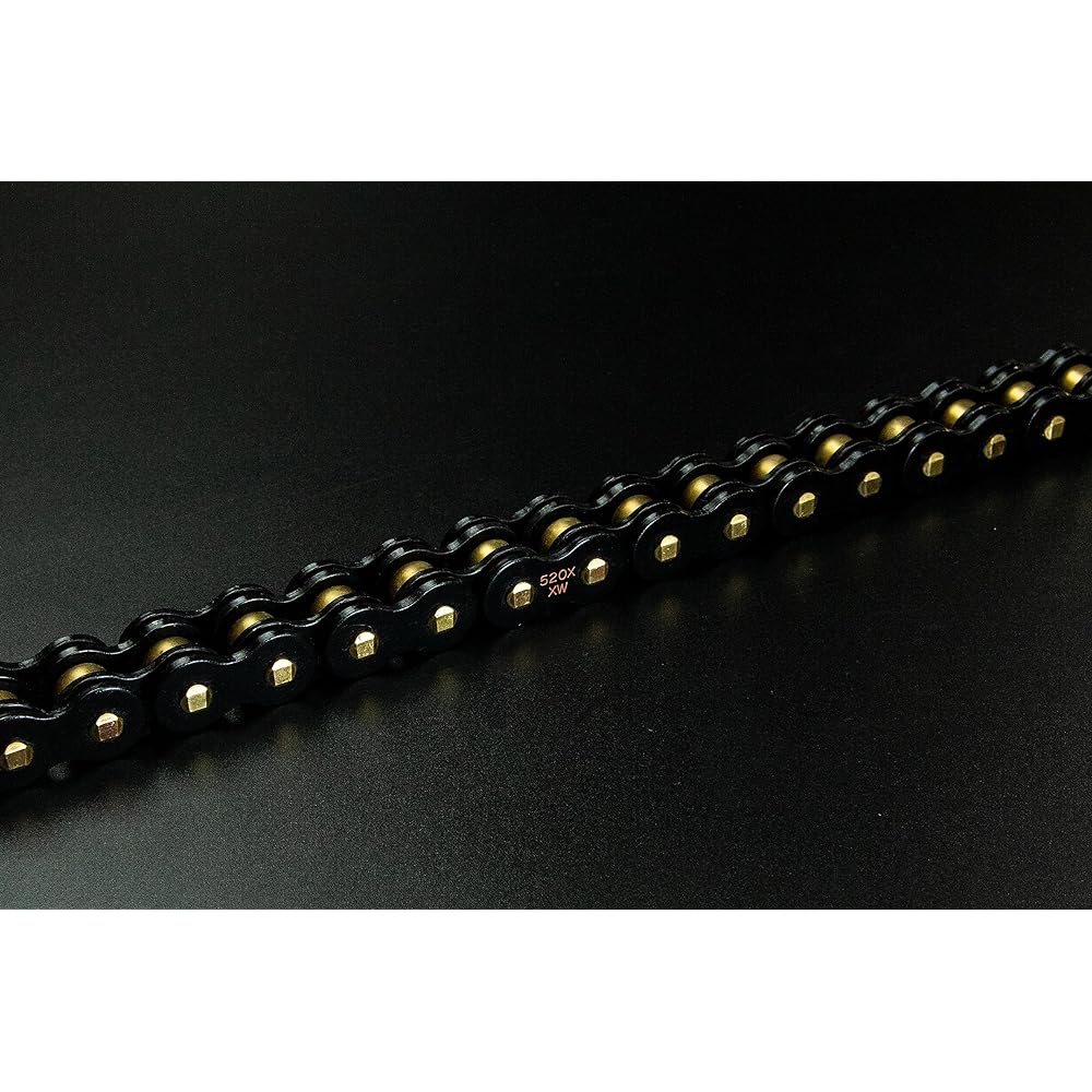 RK EXCEL RK (RK) Drive Chain BL520X-XW 120L Caulking Joint Electroplated Black Coat