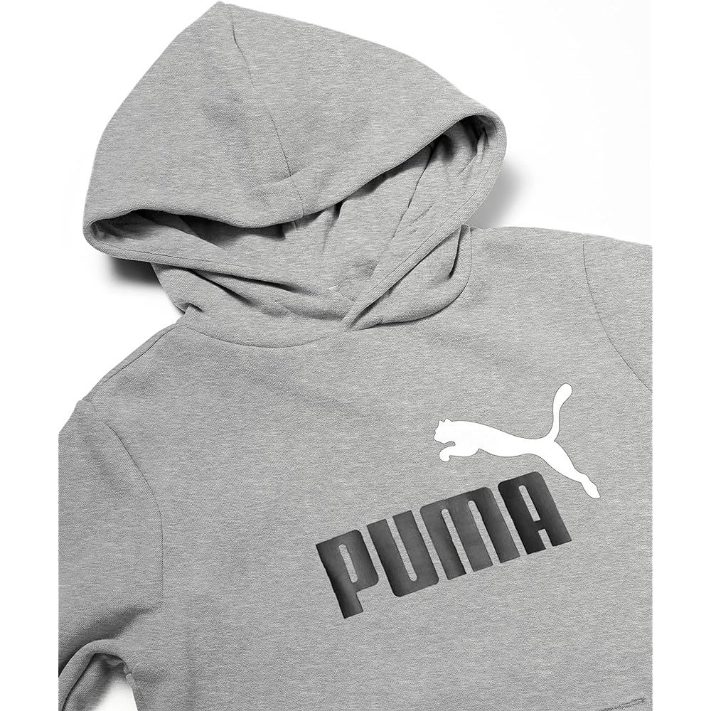[PUMA] Fleece-lined Sweatshirt Casual ESS+ 2 COL Big Logo Hoodie Sweatshirt FL 846536 Boys