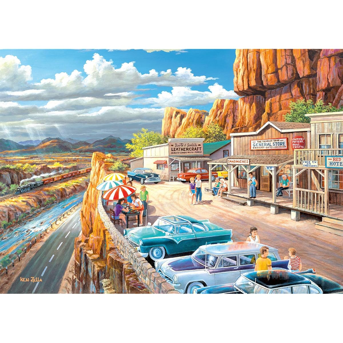 Ravensburger 16441 Landscape View 500 Piece Large Piece Jigsaw Puzzle for Adults - Every Piece is Unique and Soft Click Technology Helps Pieces Fit Perfectly Together