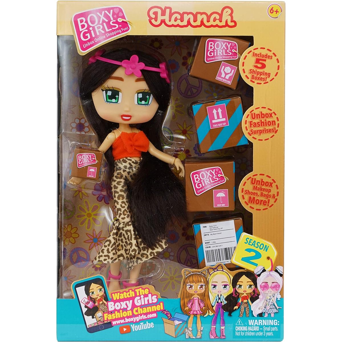 (Hannah) - Boxy Girls Series 2 Doll, Hannah
