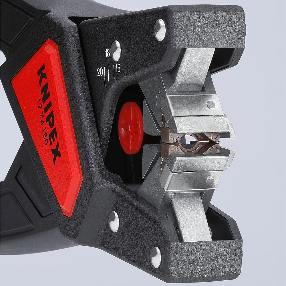 KNIPEX Automatic cable stripper Automatically strips cables from 4.4mm to 7.5mm 1274-180SB