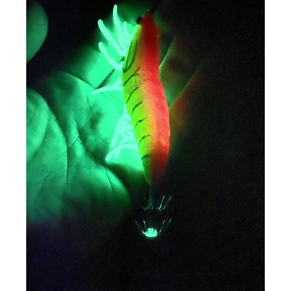 [Patapata foot version & luminous effect & Lyle built-in] Egi 1 year long warranty No. 3.5 8 piece set Egi set lure Egi squid fishing Eging strong luminous egi No. 3.5 Octopus egi strong wave real bait wood 8 color set case included