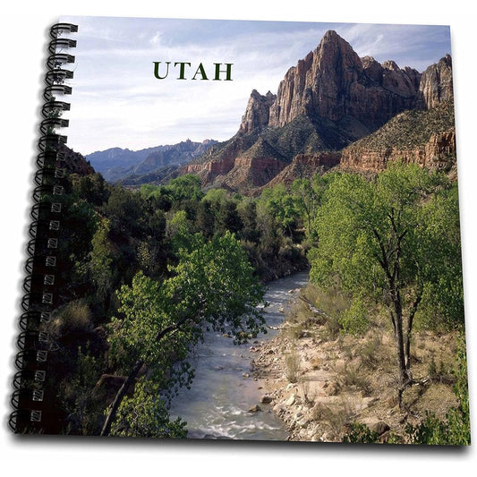 3dRose db_80657_2 Utahs Zion National Park-Memory Book、30.48×30.48cm