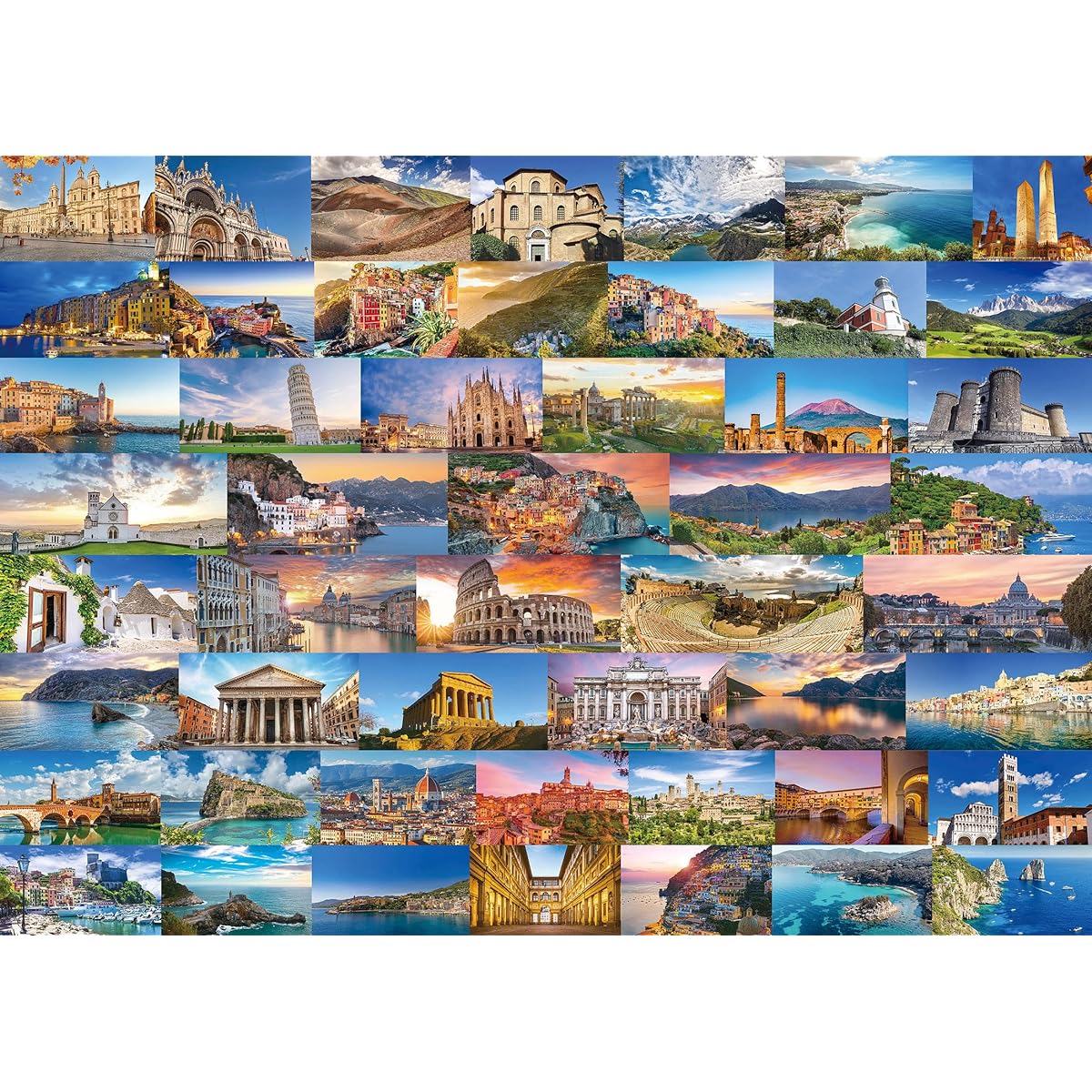 Italy Puzzle 1000 Pieces for Adults Rome Venice Cinque Terre Travel Puzzle Europe European Landscape Nature Jigsaw Puzzle Landscape [27.5 x 19.7 Inch]