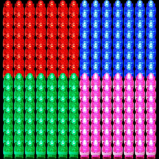 300pcs Finger Lights Light Up Party Favors Finger Lights LED Finger Lights Glowing LED Party Favors Glow in the Dark Birthday Wedding Party Toys 4 Colors Red Blue Green Pink