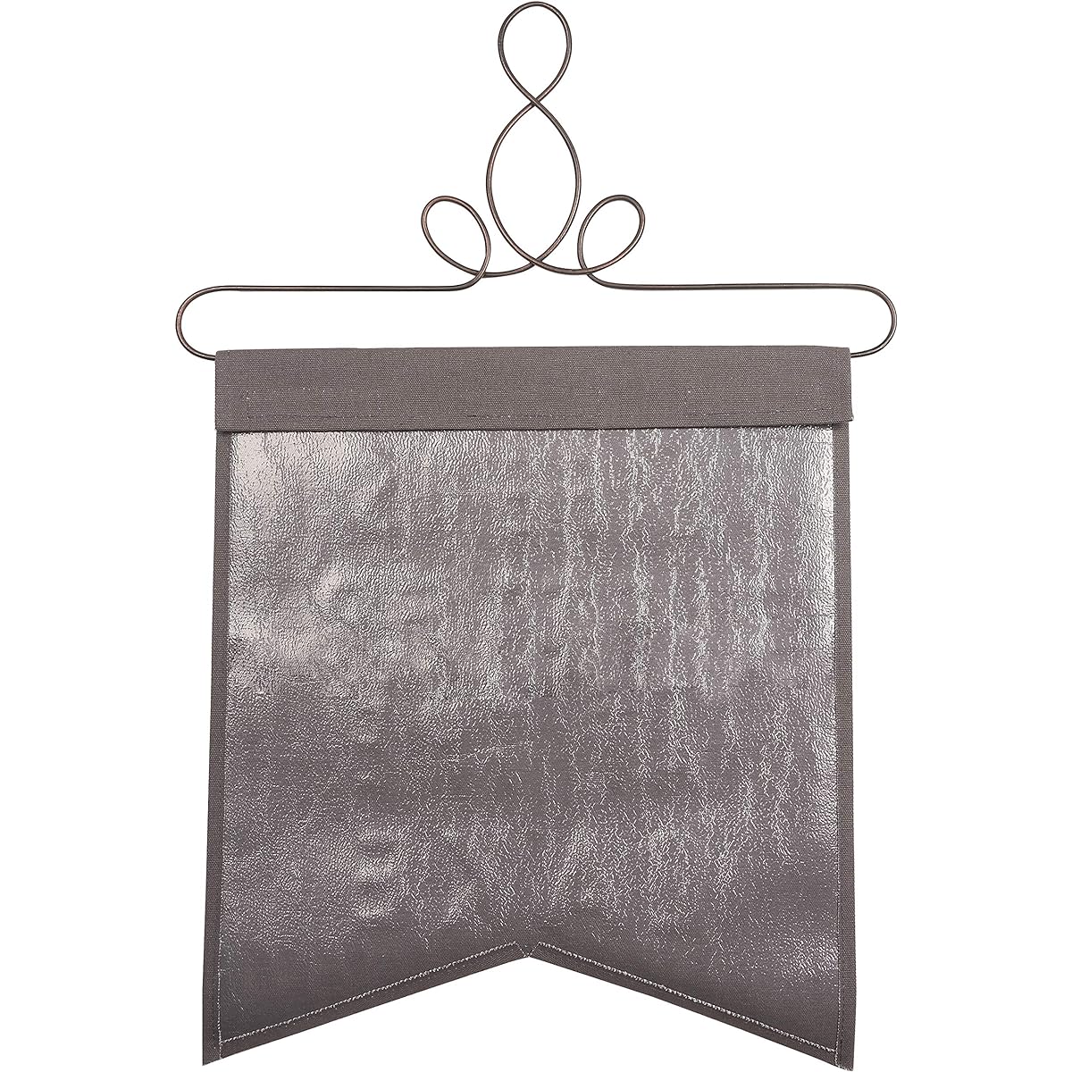 Pavilion Gift Company Spoiled Dog Lives Here Blue 14x16 inch Decorative Banner with Metal Hanger, Grey