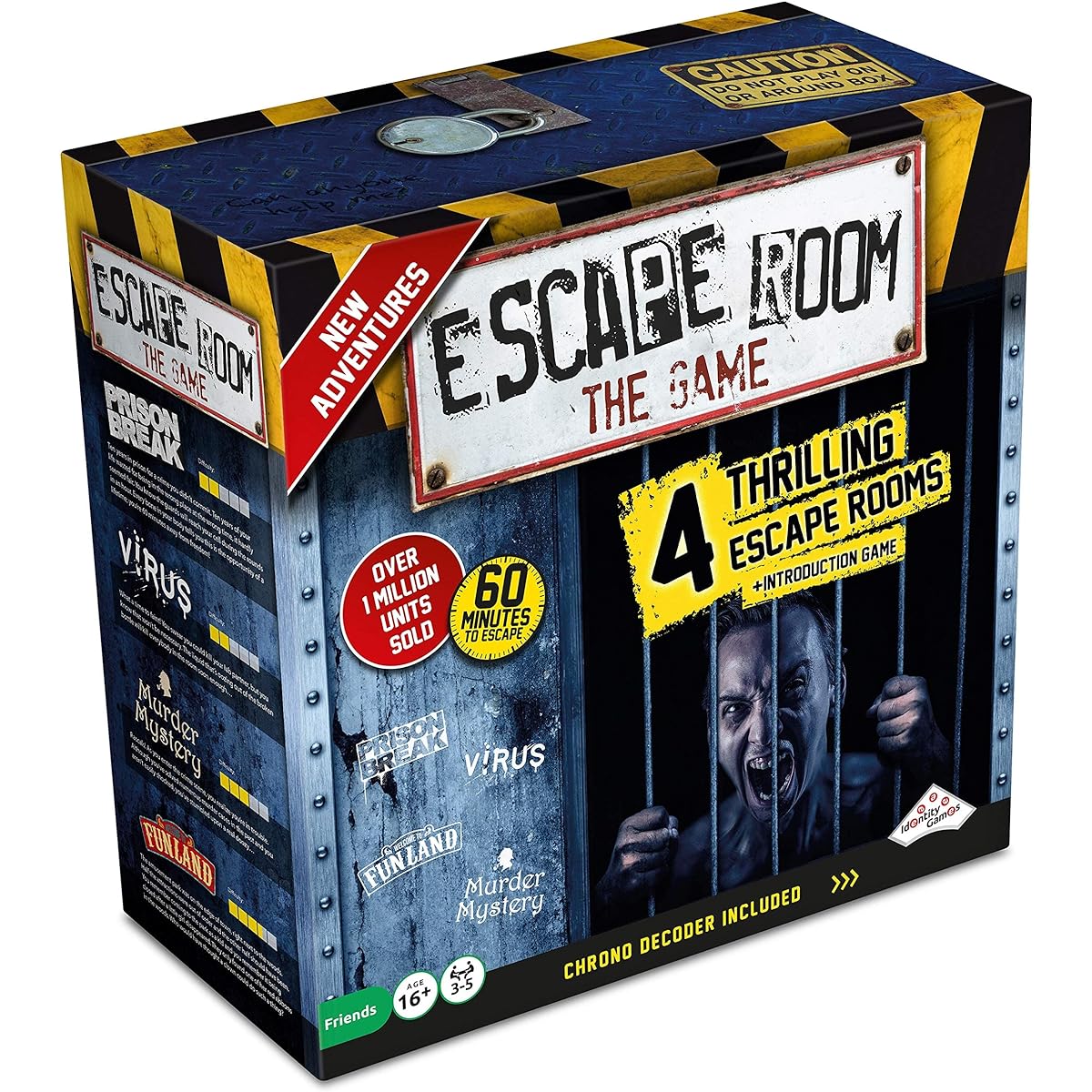 Escape Room The Game, Version 2 - with 4 Thrilling Escape Rooms | Solve The Mystery Board Game for Adults and Teens (English Version)