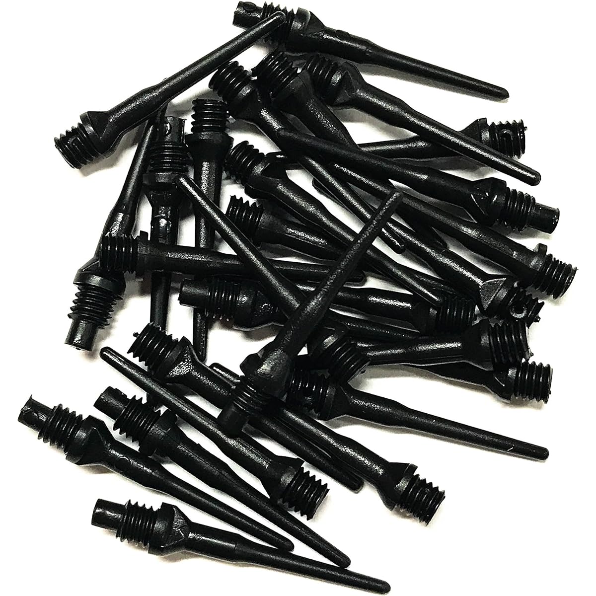 Tufflex Black Long Extra Strong 2BA 3/16" Threaded Soft Tip Dart Points 100-1000 Packs Plus USA I Love Darts Bracelet