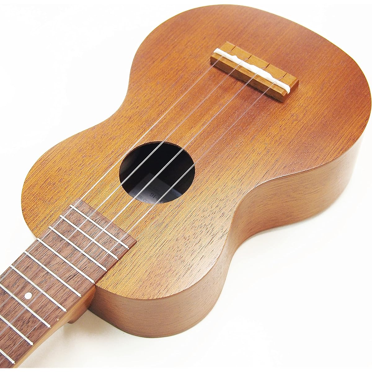 Famous Domestic Ukulele FS-1G Soprano Tuner with Soft Case Mahogany (Reliable Made in Japan) (Sweet Tone) (U)