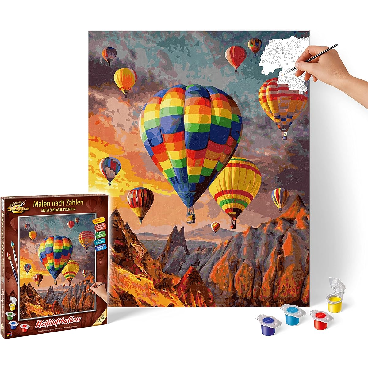 Schipper Paint by Numbers - Hot Air Balloons