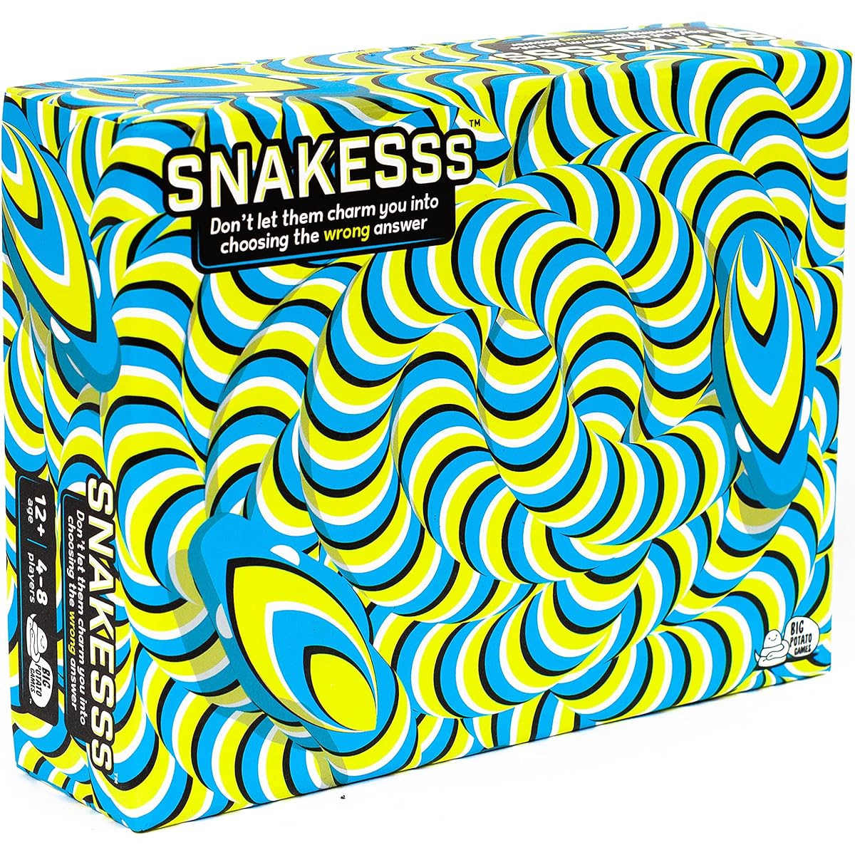 Big Potato Snakes: A Slippery Social Estimation Game for Families and Adults | Great for Game Night