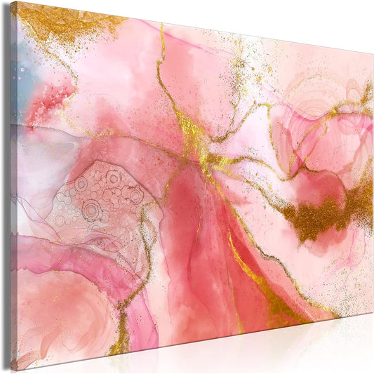 artgeist Acoustic Canvas Wall Art Print Abstract 35x24" - 1 Piece Acoustic Foam Soand Print Artwork for Room Acoustic Soundproofing Marble Paint Stain a-A-10154-b-a