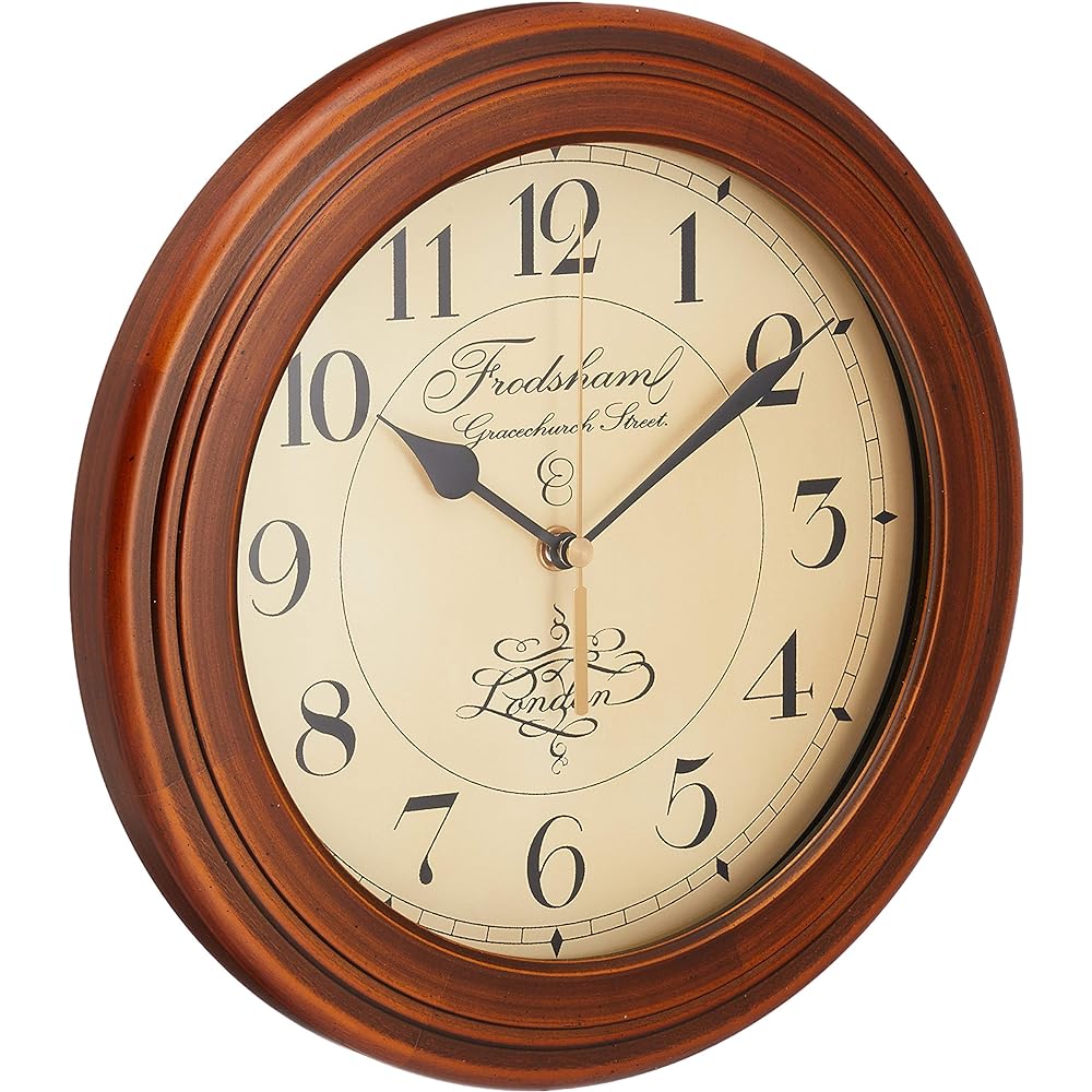 Suntel Made in Japan Retro Radio Clock (Antique Radio Control Clock) DQL711 Brown
