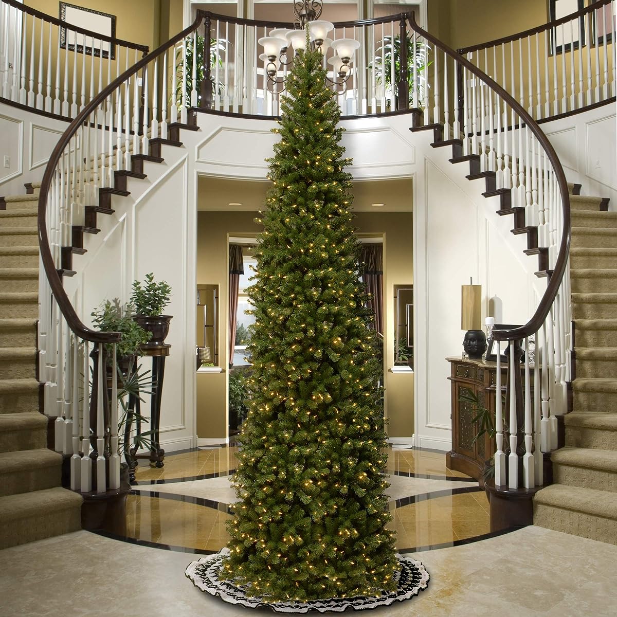 National Tree 12ft North Valley Spruce Pencil Slim Tree Ft