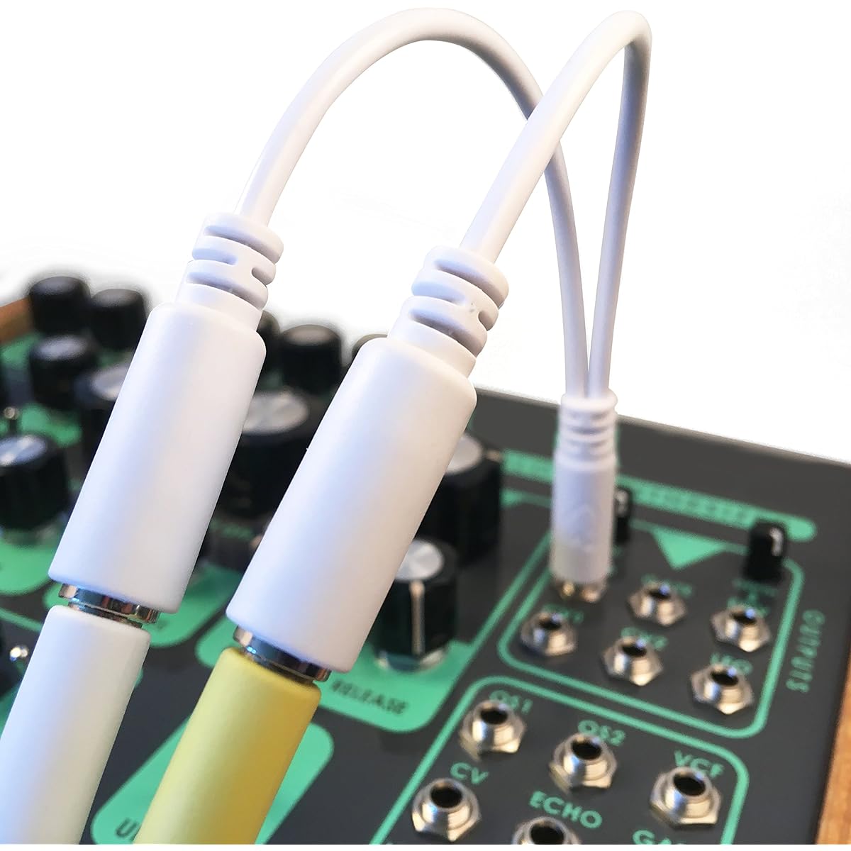 3 x Eurorack patch cable splitter - pluggable module cable alternative 3.5mm mono jack