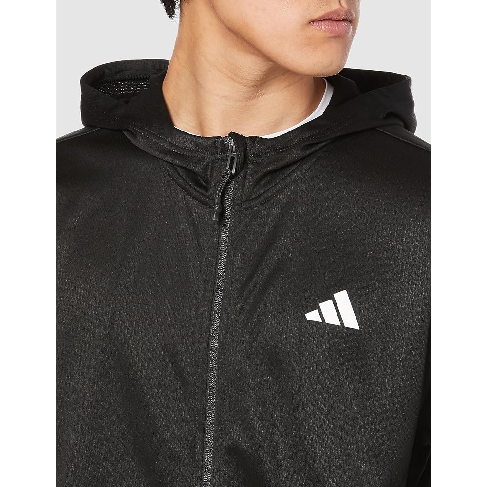 [Adidas] Hoodie Train Essentials Seasonal Training Full Zip Parka DJZ02 Men's