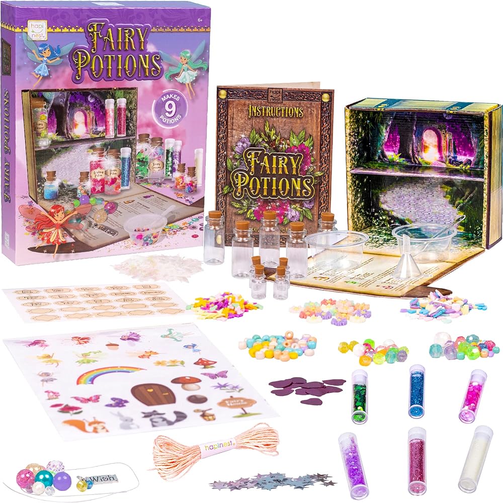 (Happinest) Hapinest Mix Your Own Fairy Potions Kit Girls Gift 6 7 8 9 Years Old