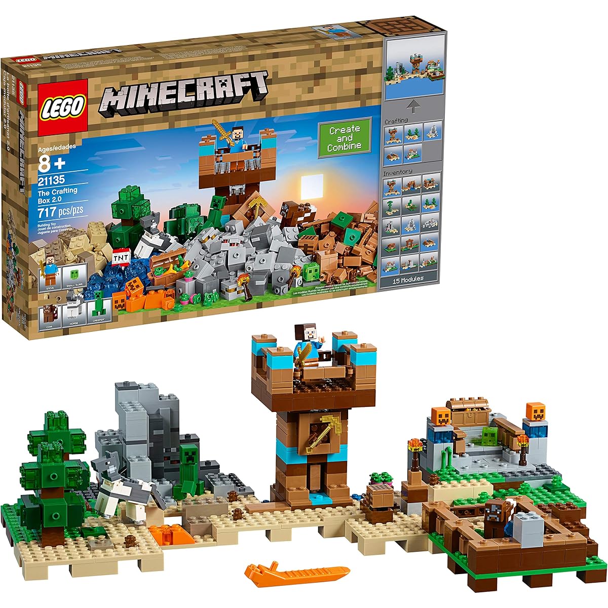 LEGO Minecraft Craft Box 2.0 21135 Building Kit (717 Pieces) (Discontinued by manufacturer)