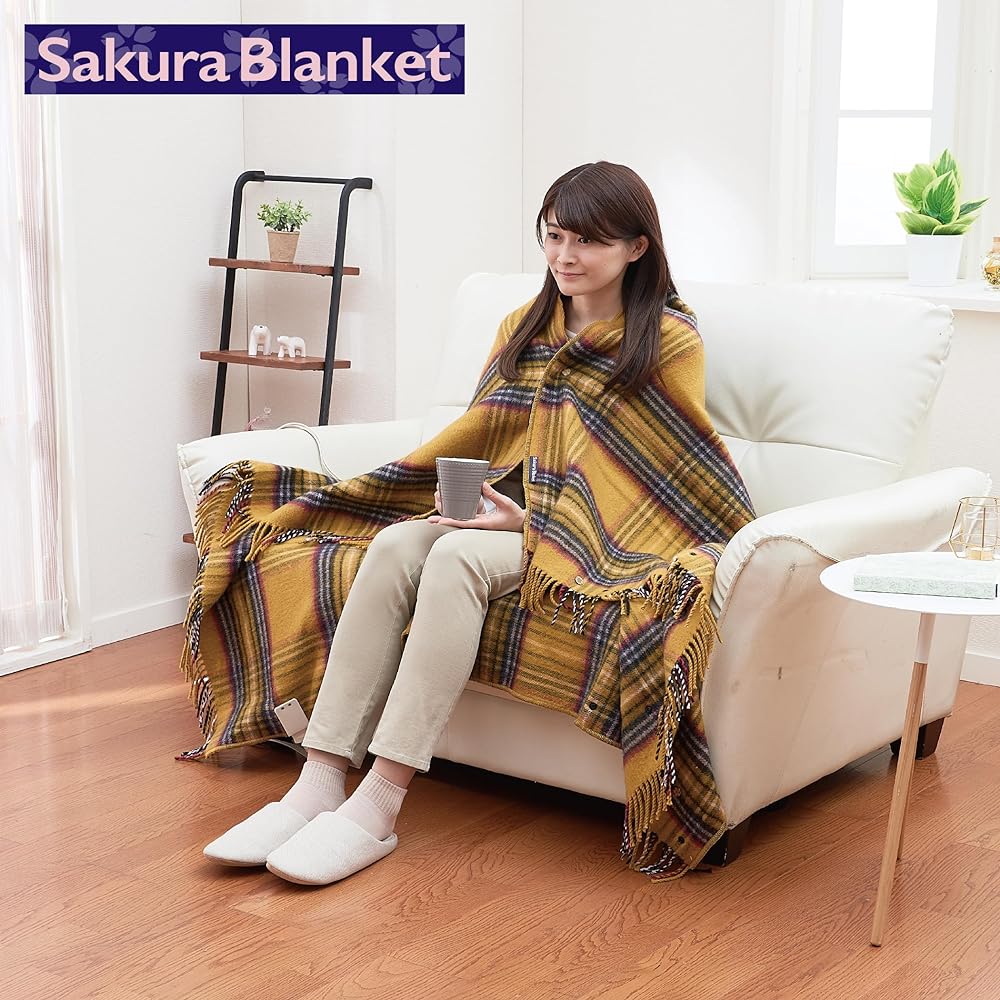 Sakura Blanket (Sakura Blanket) Large Size 170 x 130cm Made in Japan Washable Hot Throwket SAKURA39-TK1(K) Car Key