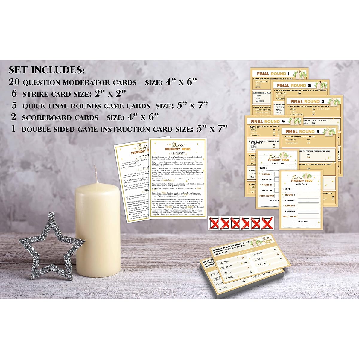 Christian Bible Fide Game, Bible Family Fide Style Game, Church Game Night, Bible Family Fide Questions, Bible Trivia, Games for Church Groups, Bible Game Cards, Fun Fide for Families -SJ02