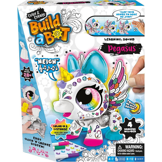Build a Bot Color & Create Large Pegasus - Build your own robotic pet