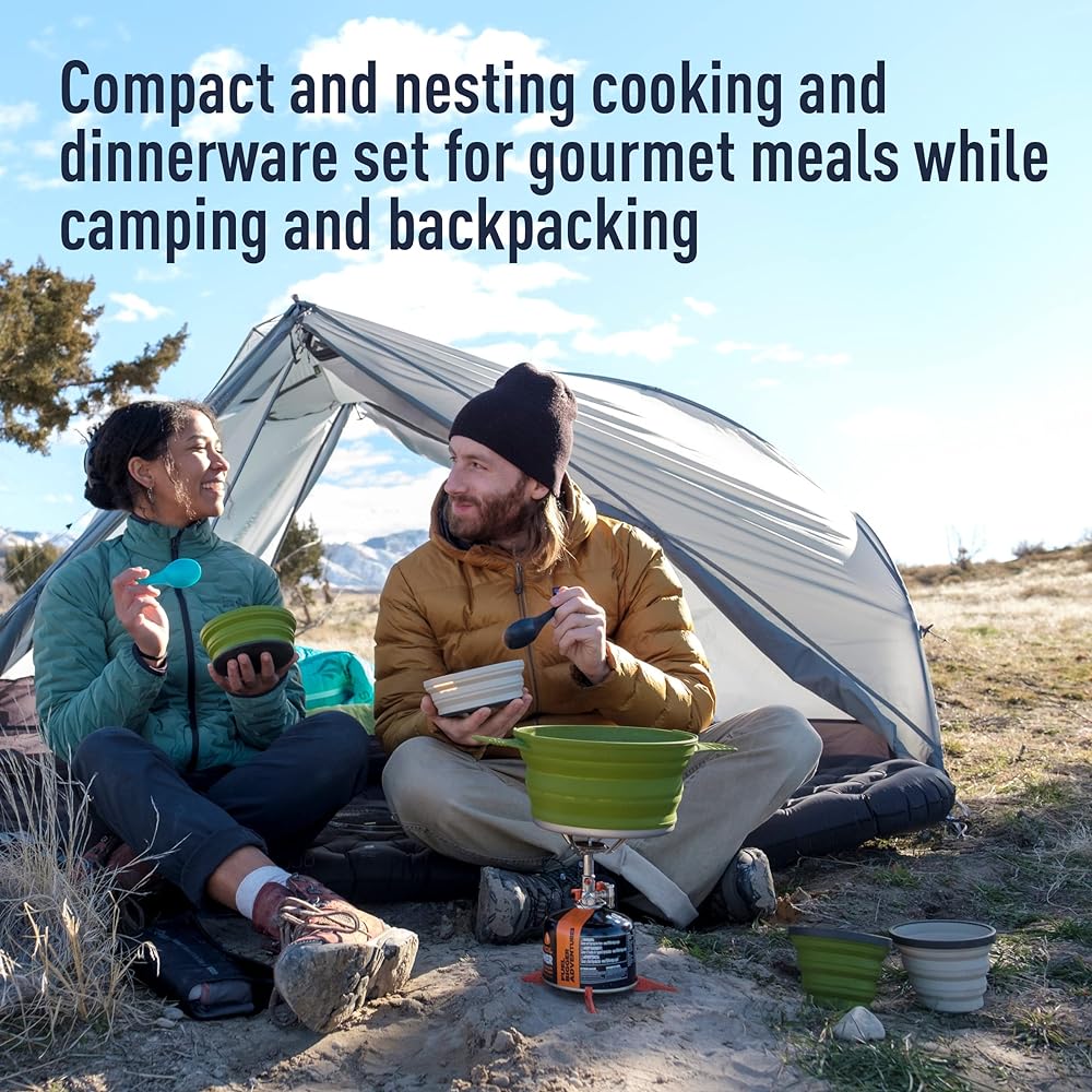 Sea to Summit X-Pot 5 Piece Cookware Set for Backpacking and Camping
