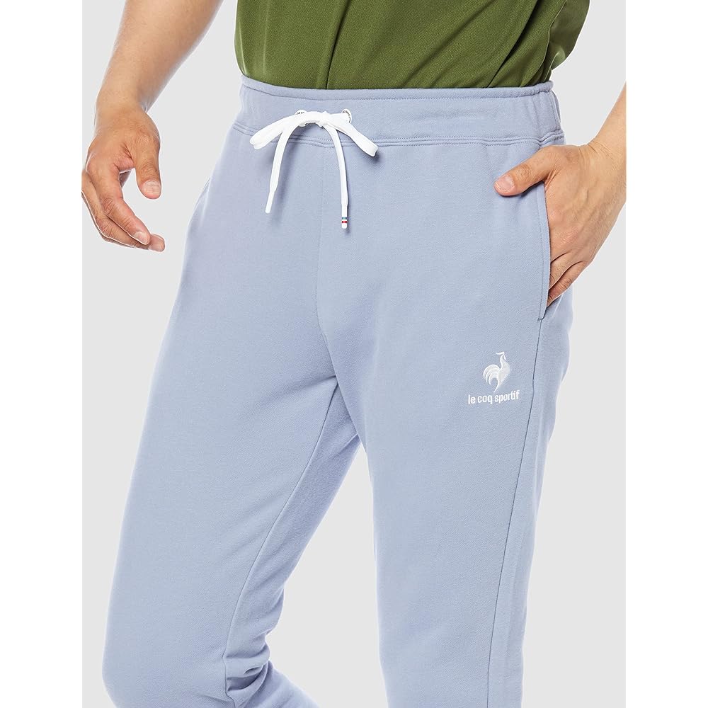 [Le Coq Sportif] Long Pants, Training, Sweat Absorbent, Quick Drying, Stretch, One Point, Simple Sweatshirt, Men's