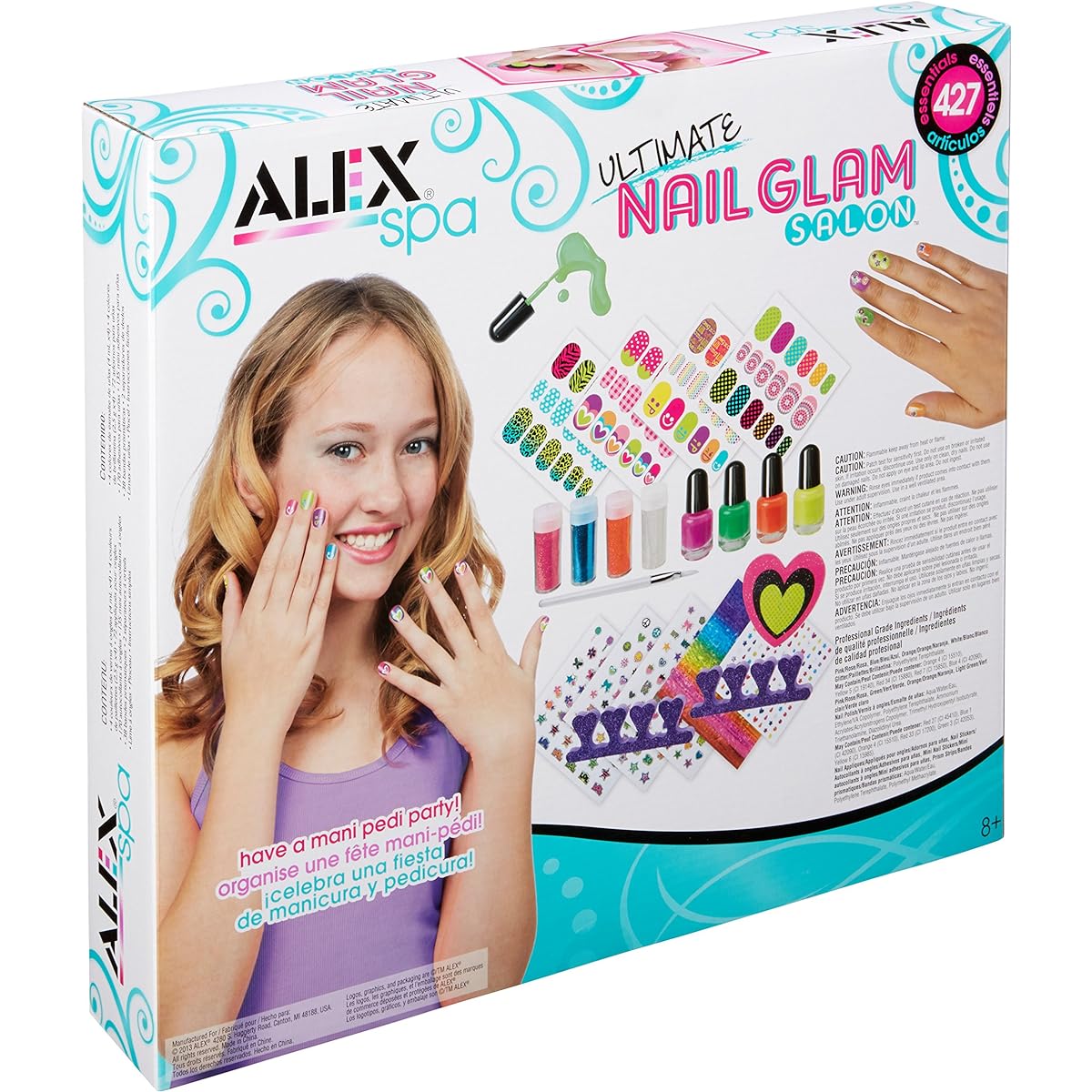 Alex Spa Ultimate Nail Glamour Salon Kit Girls Fashion Activities