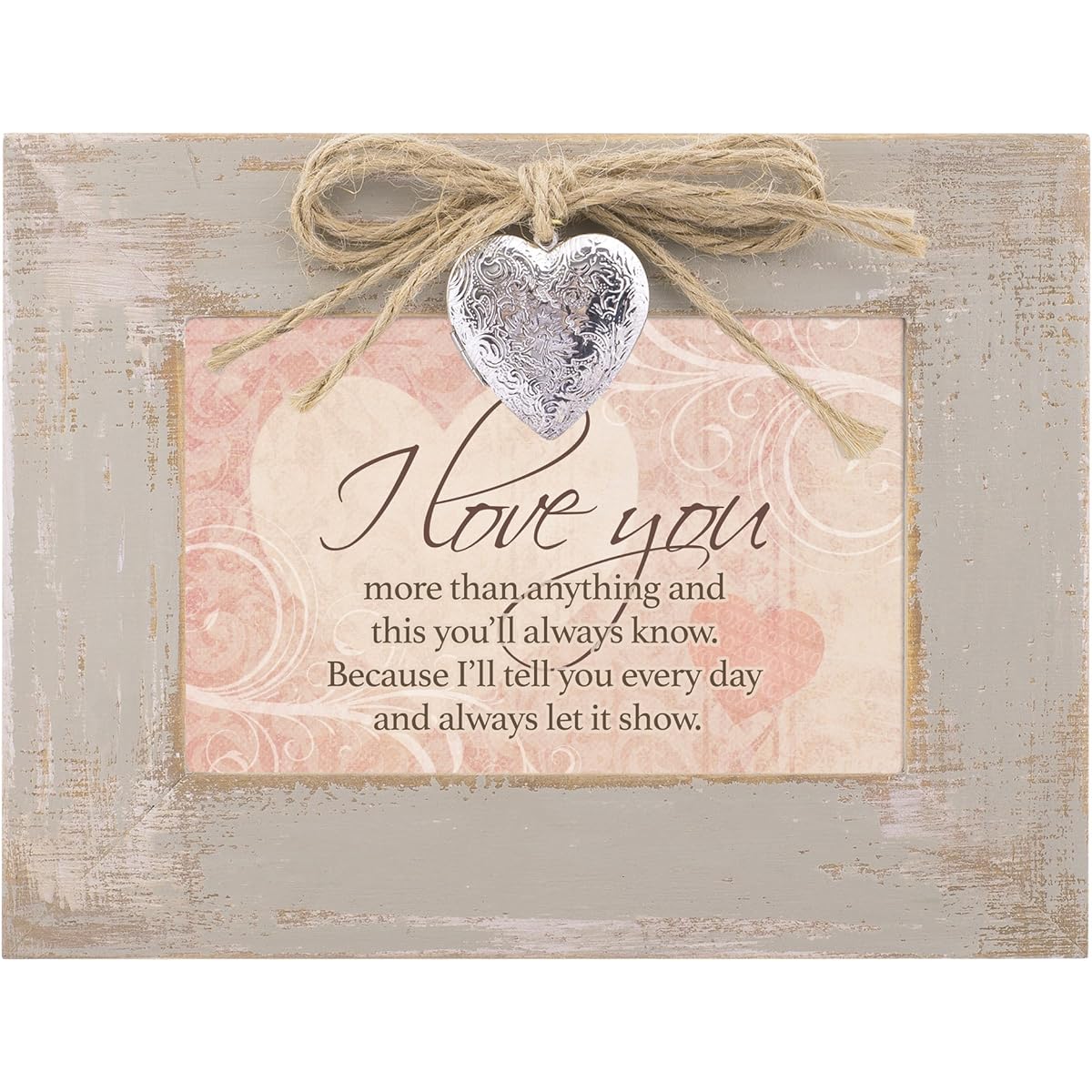 I Love You More Natural Taupe Wooden Rocket Box Music Box Plays Wind Beneath My Wings