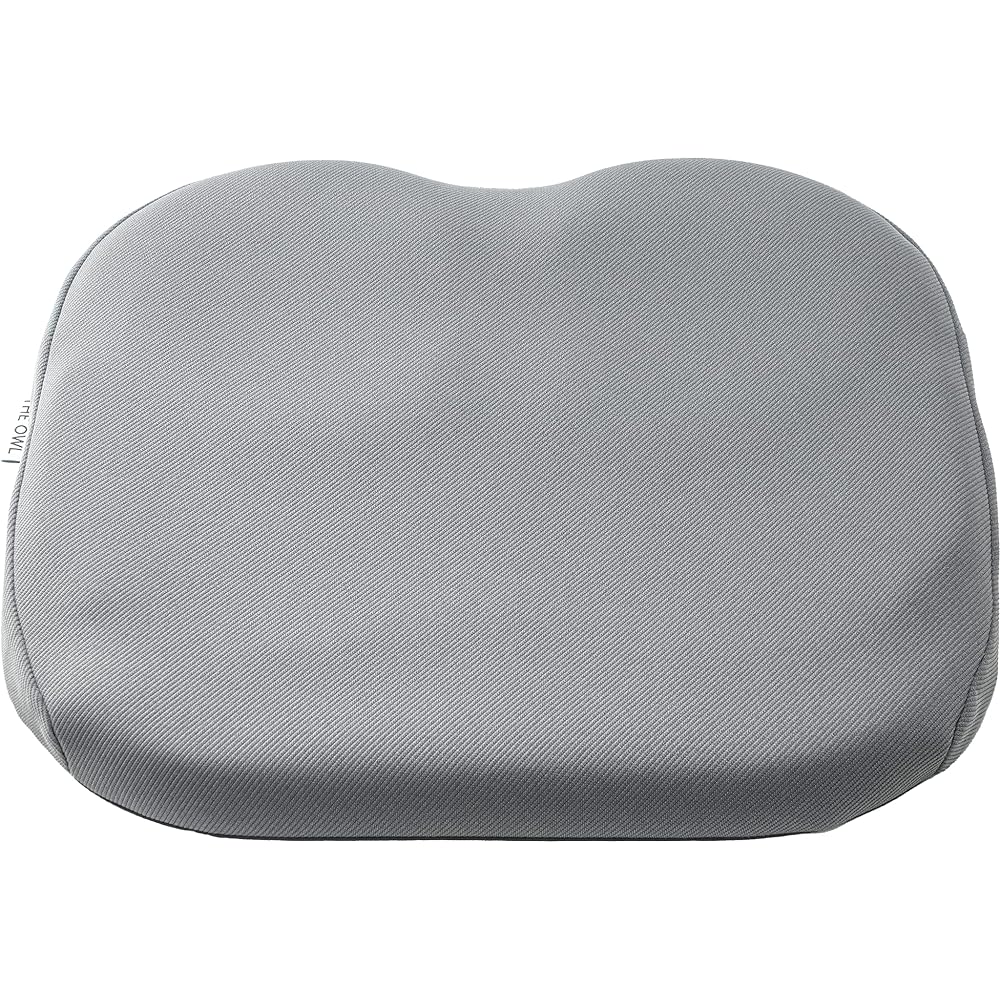EXGEL The Owl Standard Gray OWT10-GR Cushion Made in Japan Lower Back Pain Prevention Chair Cushion