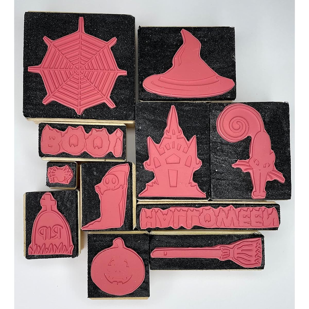 halloween rubber stamp