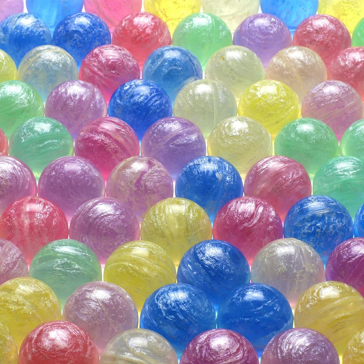 Entervending 200 Bouncy Balls Bulk 25mm 1 inch - Sparkly Bouncing Balls Party Favors for Kids - Vending Machine Toys School Carnival Prizes Gifts