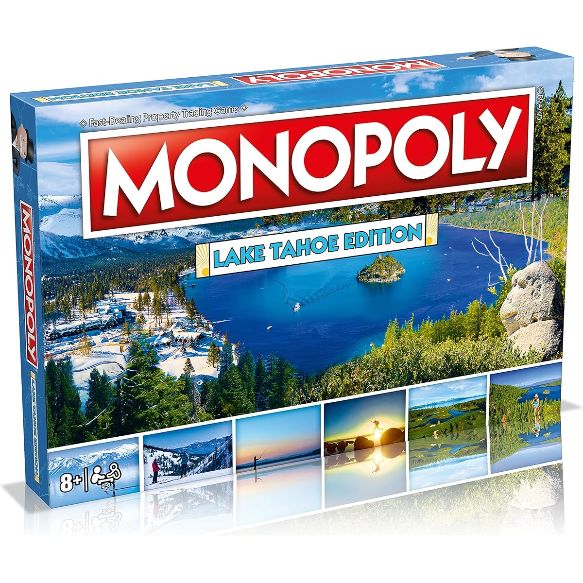 Lake Tahoe Monopoly Edition Board Game for 2-6 Players, Adults and Kids, Ages 8+, Buying, Selling, Trading, Your Path to Success