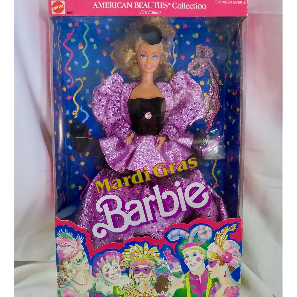 Mardi Gras Barbie Doll American Beauties Collection First Edition 1987 Mattel