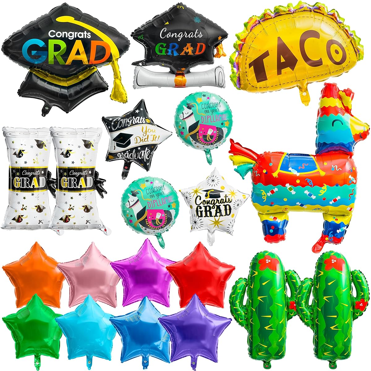 Xqumoi X-Mexican Graduation Balloons 20P