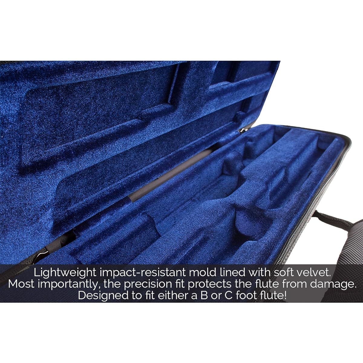 PROTEC flute semi-hard case black PB308