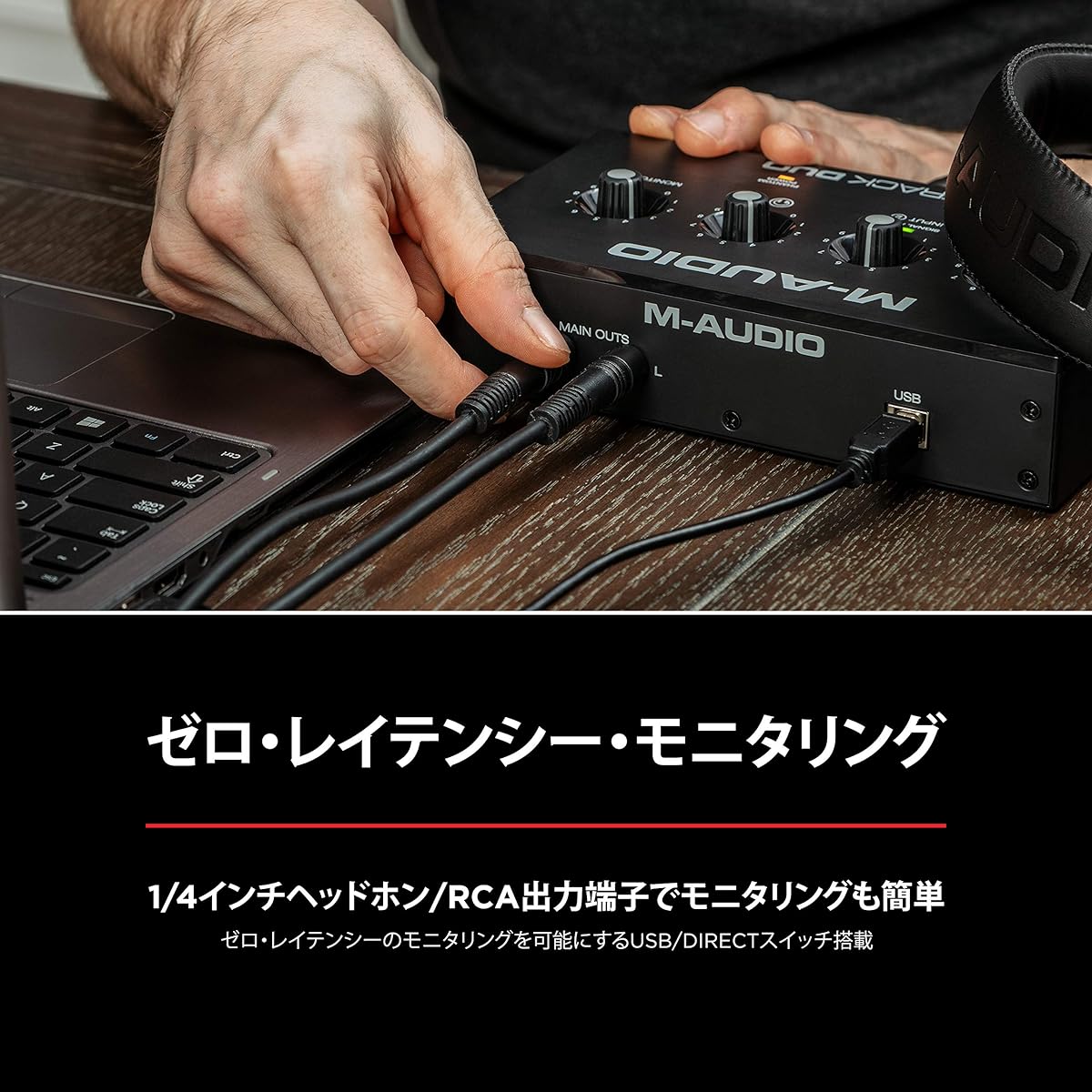 [Set] Marantz Pro Condenser Microphone MPM-1000 & M-Audio M-Track Duo USB Audio Interface Collaboration Bundle for Recording, Streaming, and Podcasting