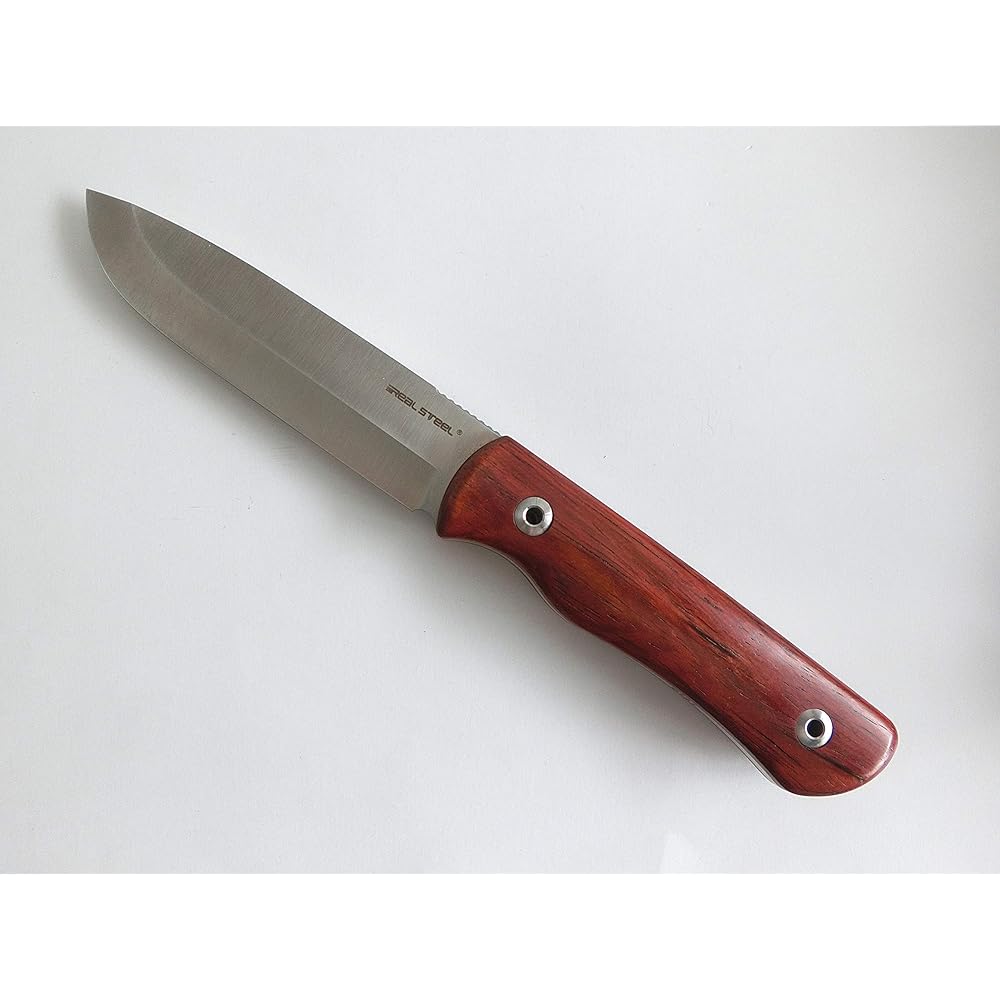 Real Steel Bushcraft Plus Scandi Grind Gold Ebony