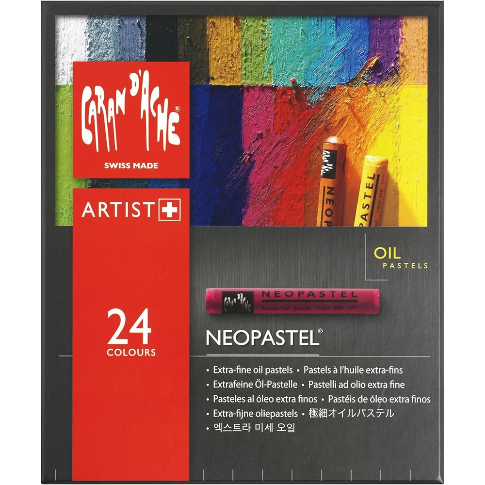 CARAN D`ACHE Pastel Oil-Based Neo Pastel 7400-324 24 Color Set Genuine Imported Product