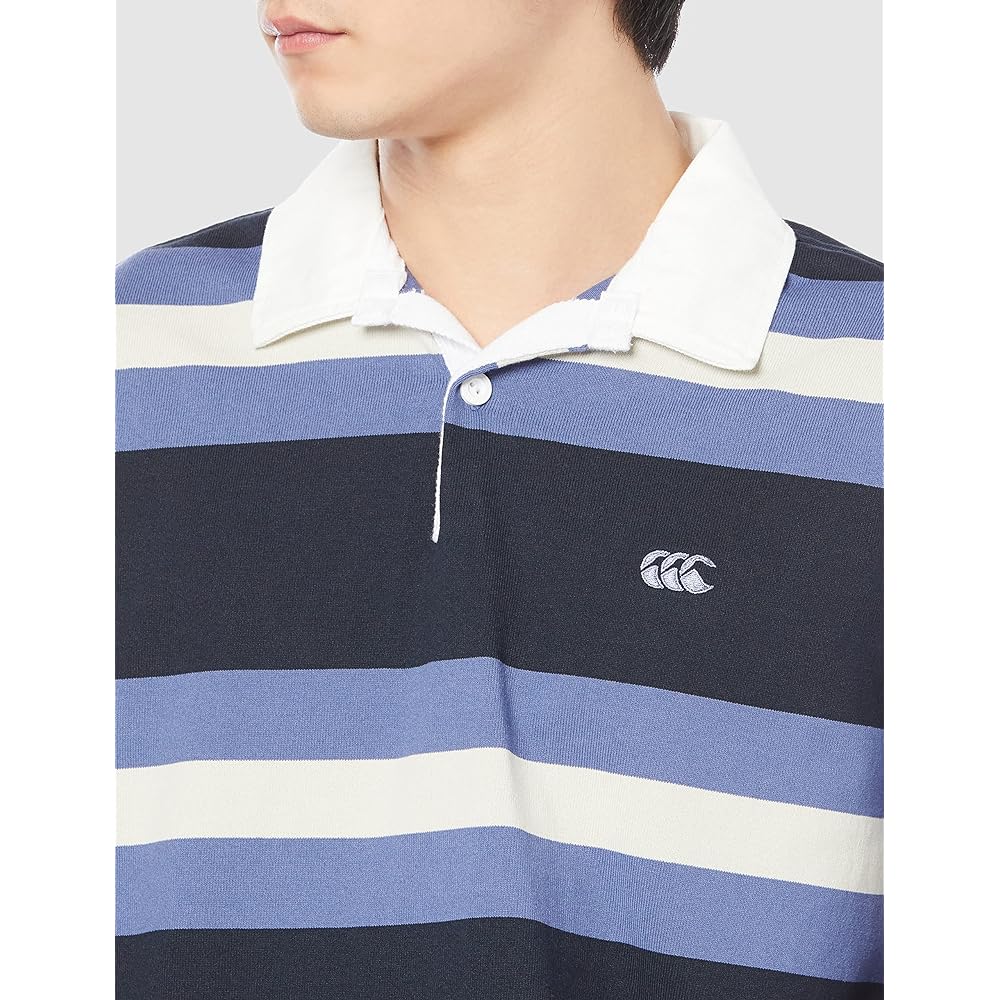 [Canterbury] LS Rugby Jersey, Long Sleeve Striped Rugby Jersey, Men's