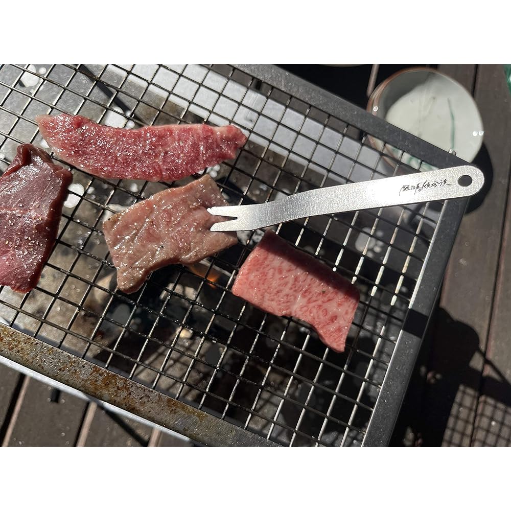 Blacksmith Tonchinkan Camping Solo Mestin Size Mini Meat Fork Carving Fork Outdoor Made in Japan