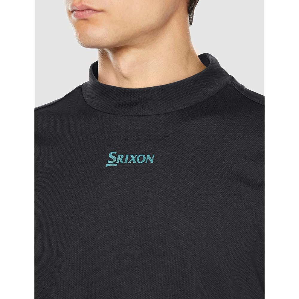 [SRIXON] Short Sleeve Shirt [ZERO ROUND] Sweat Absorbent Quick Drying UV Care UPF15 Stretch Mock Neck Plain Simple Practice Golf RGMVJA01 Men's