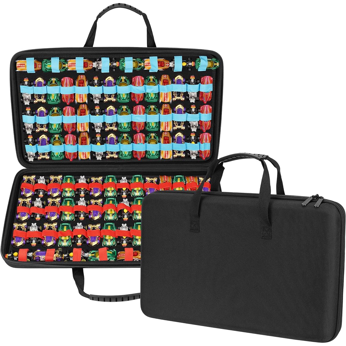 TPCY Toy Carry Case for 100 Hot Wheels Cars and Matchbox Cars (Case Only)