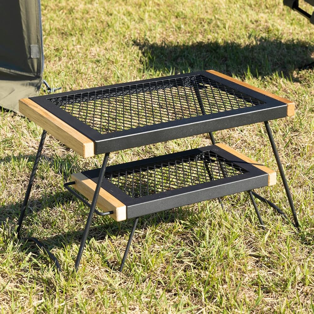 BUNDOK IR Table S BD-165 Small Mesh Bonfire Folding Ultra Compact Black