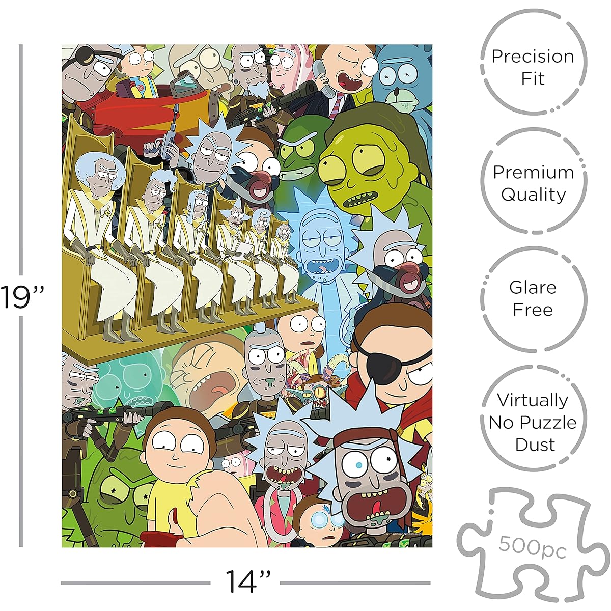 AQUARIUS - Rick and Morty 500 Piece Jigsaw Puzzle
