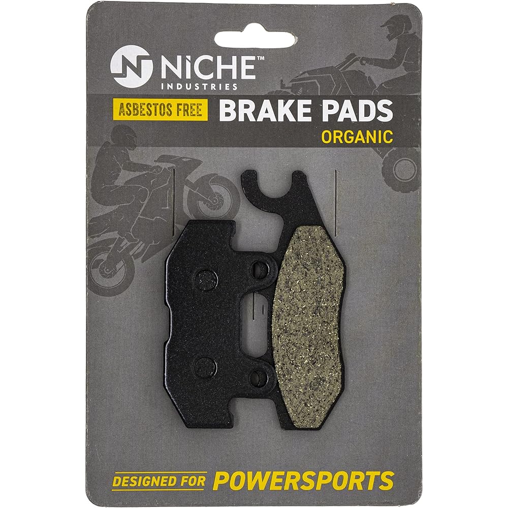 NICHE Brake Pad Kit Yamaha Viking 700 VI Wolverine X4 R-Spec 1XD-25805-00-00 1XD-25805-10-00 Completely Organic