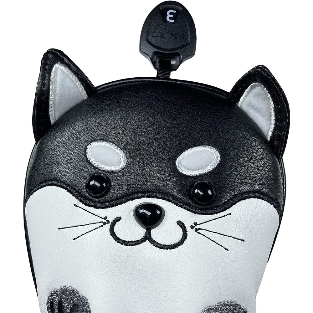 Cute character fairway wood head cover set of 2
