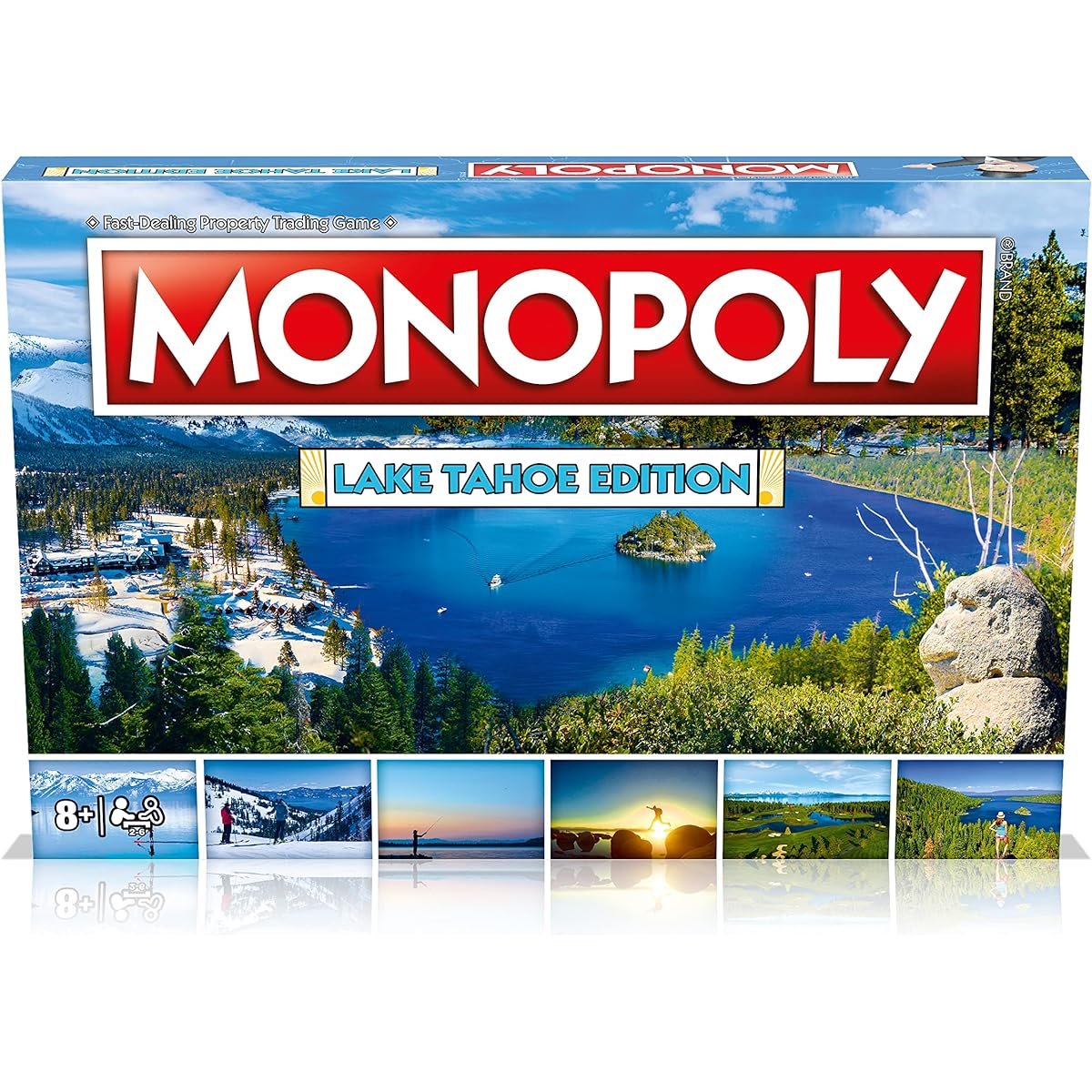 Lake Tahoe Monopoly Edition Board Game for 2-6 Players, Adults and Kids, Ages 8+, Buying, Selling, Trading, Your Path to Success